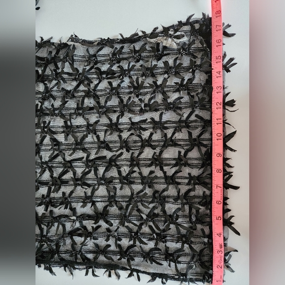 Zara Black Bow Sheer Top - EXCELLENT condition. - Picture 7 of 10